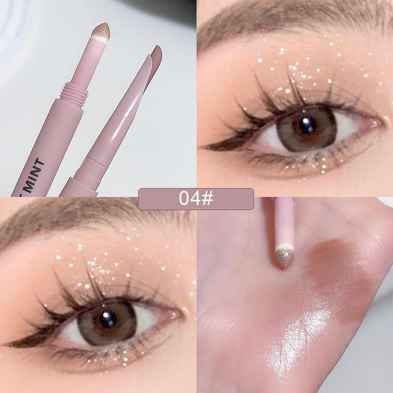 SWEET MINT Crescent Moon Double-Ended Under-Eye Pen: 2-in-1 Waterproof and Sweatproof Under-Eye Pen for Applying Shadows, Highlighting, and Brightening.